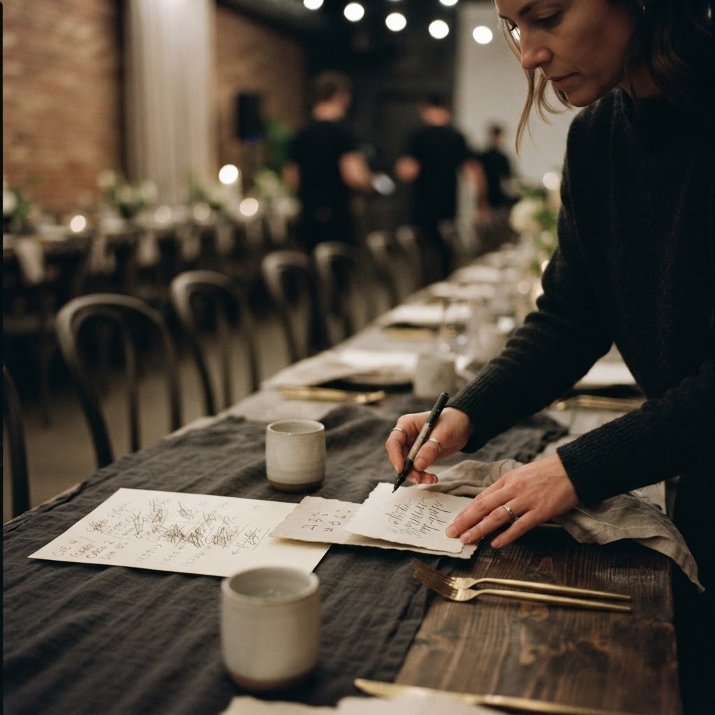Detailed event production preparation