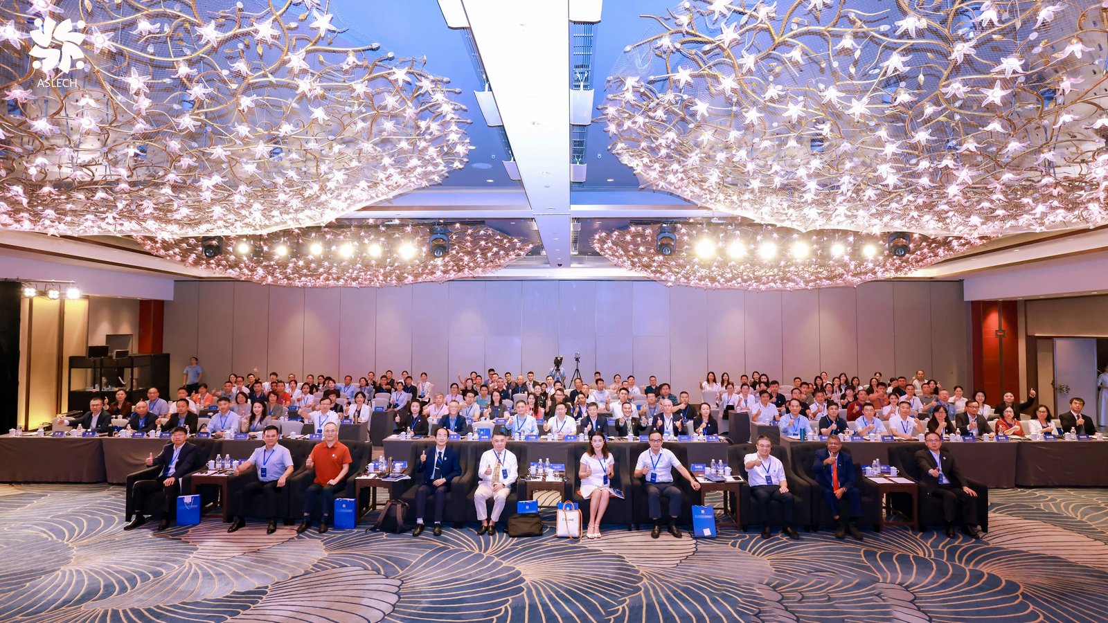 A culinary education presentation before the conference audience